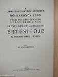 A "Miasszonyunk"-ról nevezett Női Kanonok Rend Pécsi Polgári és Elemi Leányiskoláinak Szent Imre-évi jubileumi értesítője az 1929/1930. iskolai évről