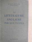 La Littérature Anglaise par les Textes