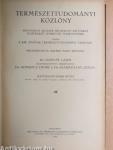 Természettudományi Közlöny 1932. január-december/Pótfüzetek a Természettudományi Közlönyhöz 1932. január-december