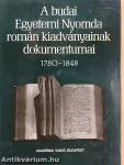 A budai Egyetemi Nyomda román kiadványainak dokumentumai