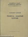 Francia-magyar szótár (Dr. Castiglione László könyvtárából)