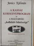 A kassai kormányprogram és a magyarság "kollektív bűnössége"