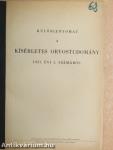 Különlenyomatok a Kísérletes Orvostudomány számaiból 1952., 1954., 1955., 1957 (5 db)