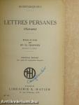 Lettres Persanes (Dr. Castiglione László könyvtárából)