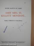 Amit még el kellett mondani...