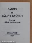 Babits és Bálint György (minikönyv)