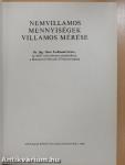 Nemvillamos mennyiségek villamos mérése