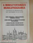A Minisztertanács munkaprogramja