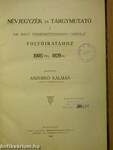 Névjegyzék és tárgymutató a Kir. Magy. Természettudományi Társulat folyóiratához 1905-től 1929-ig