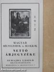 Magyar bélyegsorok és blokkok nettó árjegyzéke 1972