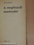 A meghiúsult merénylet