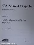 CA-Visual Objects For Microsoft Windows - Function Reference Guide I.