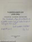 Vántus István (1935-1992) (dedikált példány)