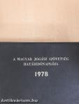 A Magyar Jogász Szövetség határidőnaplója 1978