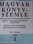 Magyar Könyvszemle 1991-1992/1-4.