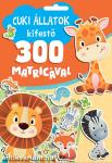 Cuki állatok kifestő 300 matricával