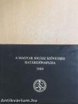 A Magyar Jogász Szövetség határidőnaplója 1989