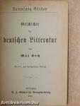 Geschichte der Deutschen Litteratur (gótbetűs)