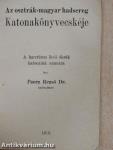 Az osztrák-magyar hadsereg Katonakönyvecskéje