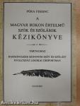 A magyar rokon értelmű szók és szólások kézikönyve