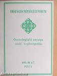 Országos Népjóléti Fórum összefoglaló anyaga