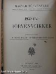 1939. évi törvénycikkek/Pótlások az 1878-1938. évi törvényekhez