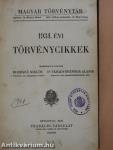 1931. évi törvénycikkek/Pótlások az 1871-1931. évi törvényekhez