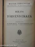 1931. évi törvénycikkek/Pótlások az 1871-1931. évi törvényekhez