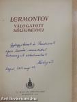Lermontov válogatott költeményei