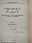 A zenetörténet antológiája/Jegyzetek és magyarázatok (zenefilológiai kommentár) a zenetörténet antológiájához (dedikált példány)