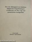 Über die Abhängigkeit der Reaktionsfähigkeit der Doppelbindung in n-Undecenen von ihrer Lage und geometrischen Konfiguration (dedikált példány)