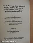 Über die Abhängigkeit der Reaktionsfähigkeit der Doppelbindung in n-Undecenen von ihrer Lage und geometrischen Konfiguration (dedikált példány)