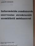 Információs rendszerek szervezése struktúrált szemléletű módszerrel