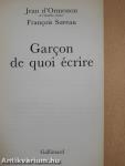 Garcon de quoi écrire