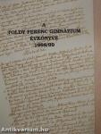 A Toldy Ferenc Gimnázium Évkönyve 1998/99.
