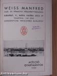 Acélcső gyártmányok 1939 évi csőárjegyzékünkhöz