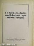 A II. típusú, átlagelosztású termelőszövetkezeti csoport működési szabályzata