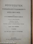 Pótfüzetek a Természettudományi Közlönyhöz 1905-1906. (vegyes számok) (6 db)