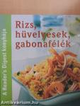 Rizs, hüvelyesek, gabonafélék