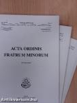 Acta Ordinis Fratrum Minorum Ianuarii-Decembris 1999 I-III.