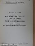 Das Völkermanifest Kaiser Karls von 16. Oktober 1918