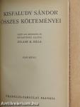 Kisfaludy Sándor összes költeményei I. (töredék)