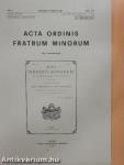 Acta Ordinis Fratrum Minorum Ianuarii-Decembris 1981 I-III.