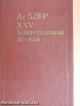 Az SZKP XXV. kongresszusának anyagai