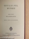 Gyulai Pál munkái I-IV.