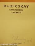 Ruzicskay gyűjtemény Szarvas (aláírt példány)