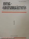 Anyag- és Adatszolgáltatás 1956/1-9.