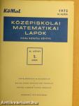 Középiskolai matematikai lapok 1972. december