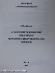 Ausgewählte Probleme der Frühen Fremdsprachenvermittlung Deutsch