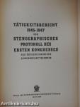 Tätigkeitsbericht 1945-1947 und Stenographisches Protokoll des ersten Kongresses